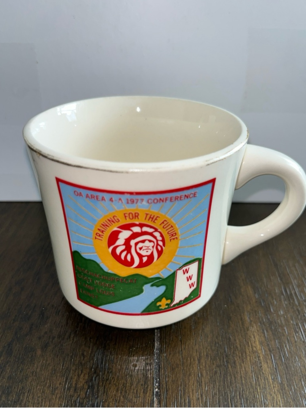 BSA 1977 Boy Scouts of America: Training For The Future Conf. Coffee Mug USA